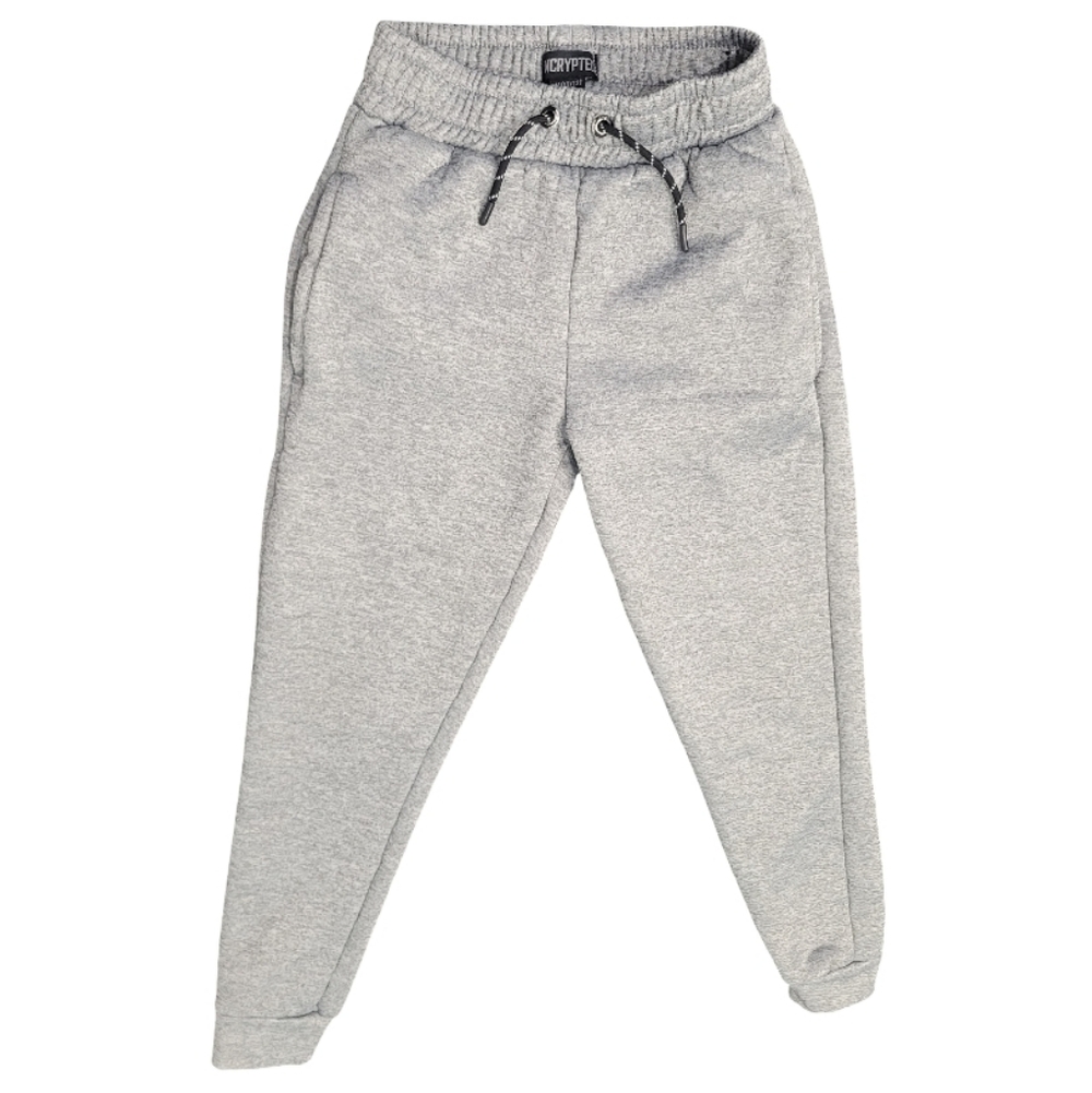 Encrypted Gray Kids Jogger Pants - Size Medium